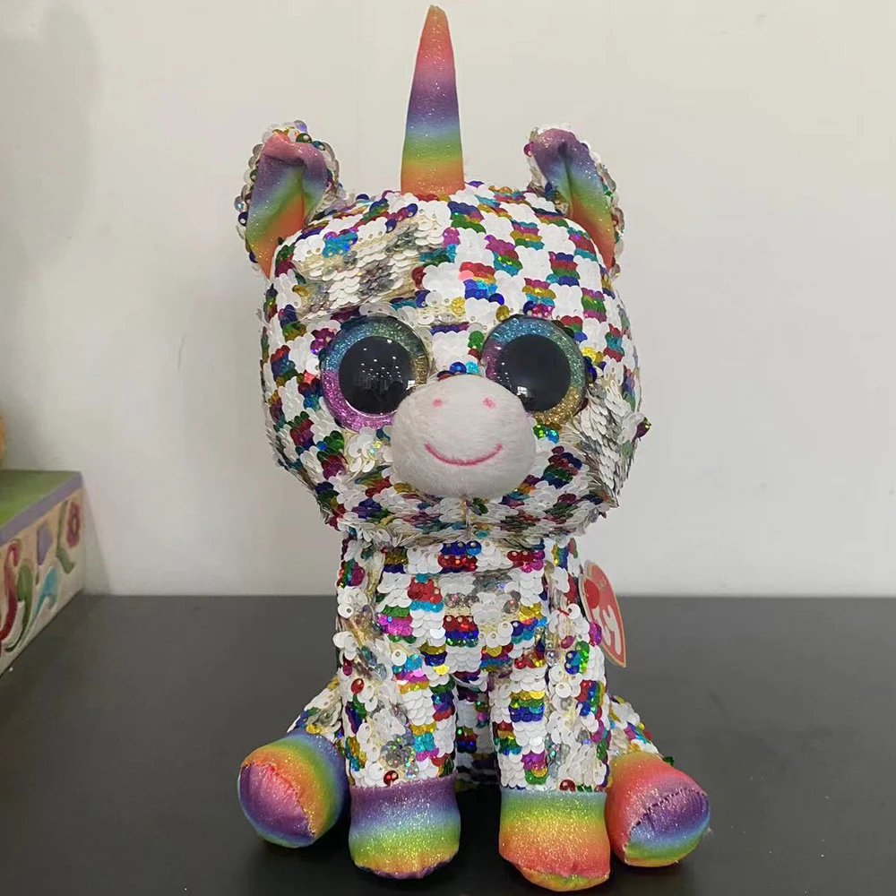 Ty Beanie Boos Pailletten-Einhorn 27 cm